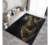Generico Tappeto Di Flanella Stampato In 3D Stile Fantasy Stardust Tiger Tappeti Super Morbido Tappeto Del Soggiorno Camera Tappeto Per Bambini Tappeto, Decorazione Tappeto Antiscivolo 60 x 120 cm