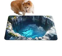 Genérico Tappeto di Illusione Ottica 3D - Arazzo Antiscivolo con effetto | Tappeto decorativo tridimensionale | per decorazione di Halloween al chiuso ingresso cucina e bagno