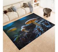 Generico Tappeto Esterno 50x80 cm Imitazione Cashmere Tappeto Pelo Corto Modello Funghi Erba Creativo 3D Tappeti Cucina Antiscivolo Lavabile Antimacchia Adatto per Appartamenti Camerette Ingressi