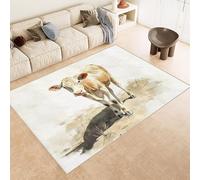 Generico Tappeto Esterno 50x80 cm Imitazione Cashmere Tappeto Pelo Corto Modello Mucca Bianco Erba Carino 3D Tappeti Cucina Antiscivolo Lavabile Antimacchia Adatto per Appartamenti Camerette Ingressi