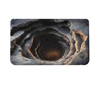 Generico Tappeto Illusion - Tappeto ottico 3D, zerbino decorativo antiscivolo, foro per tapeto Illusione ottica dal design senza fondo | per Soggiorno Camera da Cucina Bagno Interno Esterno Ingresso