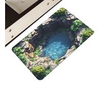 Generico Tappeto Illusione | Moquette Antiscivolo Ad Asciugatura Rapida Con Effetto Cascata - Tappeto 3D Con Illusione Di Buco - Per Soggiorno Camera da Bagno Cucina Ingresso Ufficio