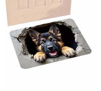 Generico Tappeto Illusione Ottica | Morbido Antiscivolo Con Motivo Scoiattolo E Cane Decorazione Casa | Effetto 3D Visivo - Per Compleanno Ringraziamento Capodanno Casa Ingresso Camera Corridoi