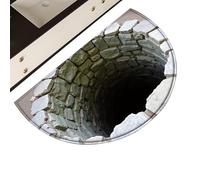 Generico Tappeto Illusione Ottica - Tappetino Morbido Lavabile E Assorbente,Tappeti 3D Con Illusione Ottica Per Area - Per Decorazione Casa Camera Da Soggiorno Bagno Cucina Ingresso Ufficio