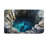 Generico Tappeto Illusione Ottica,Zerbino Antiscivolo con Effetto Voragine - Design 3D Illusionistico | Per Cucina Bagno Ingresso Portico Decorazioni Halloween