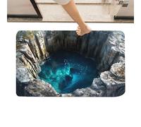 Generico Tappeto Illusione Ottica | Zerbino Antiscivolo con Effetto Voragine | Tappeto 3D Effetto Buco - Decorazioni Halloween Ingresso Cucina Bagno Casa Interni