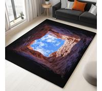 Generico Tappeto Ingresso Moderno Misterioso Una Grotta Pietra Ideale Per Adolescenti 100 x 150 cm, Tappeto Bambini Ragazzo Ragazzi da Letto Pelo Corto Lavabile Antiscivolo Morbido Multicolore