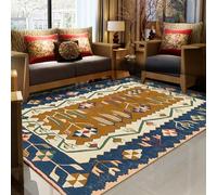 Generico Tappeto Intrecciato A Mano Con Motivo Geometrico Ispirato Al Sud-Ovest, Multicolore, Stile Etnico, Ideale Per Ingressi, Porte E Corridoi,B,120 * 160cm