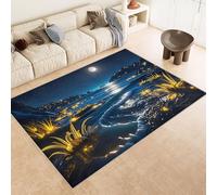 Generico Tappeto lavabile onde del mare, Tappeto Salotto Scena di spiaggia, Corridoio, Cucina Tappeti Orientale, Classico, leggera Manutenzione Pelo Corto 180x240cm