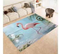 Generico Tappeto lavabile Rosa fenicottero, Tappeto Salotto acqua del fiume, Corridoio, Cucina Tappeti Orientale, Classico, leggera Manutenzione Pelo Corto 180x240cm