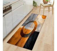 Generico Tappeto Passatoia Corridoio 50 x 140 cm Architettura Cerchi Linee, Tappeto Antiscivolo Stampato Arte Astratta - Lavabile per Ingresso Cucina Soggiorno Bagno Lavanderia