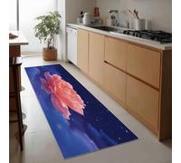 Generico Tappeto Passatoia Corridoio Violet, Tappeto Antiscivolo Stampato Rêveur Floral Mignon Nuages - Lavabile per Ingresso Cucina Soggiorno Bagno Lavanderia 40 x 120 cm