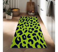 Generico Tappeto passatoia lungo 50 x 140 cm arte astratta, corridore antiscivolo per corridoio animale leopardata blocchi colore - tappeto lavabile per cucina ingresso bagno camera scale