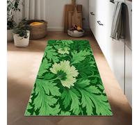 Generico Tappeto Passatoia Lungo 80 x 120 cm, Corridore Antiscivolo per Corridoio Piante Idilliache Fiori, Tappeto Lavabile Retrò Tradizionale per Cucina Ingresso Bagno Camera Scale