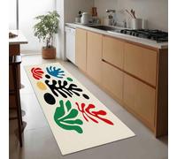 Generico Tappeto Passatoia per Corridoio 50 x 140 cm - Tappeto Corridoio Lungo Runner Antiscivolo Minimalista Arte Fantasy Moderno, Tappeti Lavabile Crema per Ingresso Lavanderia Corridoio di Casa