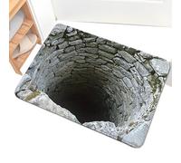 Generico Tappeto Per Illusione Ottica - Trappola Per Illusione Ottica, Tappetino Per Trappola | Tappetino Assorbente Antiscivolo, Visivo Abyss, Decorativo Durevole Per L'ingresso