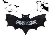 Generico Tappeto Per Pipistrelli Di - Tappetino Porta A Forma Di Pipistrello Non Gradito Da 80x40 Cm | Mat Di Festival Del Tappeto Decorativo | Studio Ispirato All'orrore Tappeti Per Moquette Per L'i