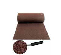Generico TAPPETO PROFESSIONALE PVC ricciolo (specifico esterni ed incavi) altezza rotolo cm 120 spessore 15mm 5,9Kg/Mquadro CE N1907/2006 sostanze non potenzialmente pericolose (MARRONE, 60X80 Cm)