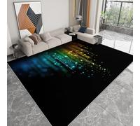Generico Tappeto Salotto 120 x 170cm Morbido Tappeto Scendiletto Camera da Letto Colori dell'arcobaleno cielo stellato Tappeti Lavabili per Salotto Cameretta Bambino Ufficio Ingresso