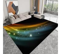 Generico Tappeto Salotto 140 x 200cm, Morbido Tappeto Scendiletto Camera da Letto Gradiente di colore arcobaleno cielo stellato Tappeti Lavabili per Salotto Cameretta Bambino Pieghevole