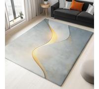 Generico Tappeto Salotto Arte Moderna Lineare 180x240cm Tappeto pelo corto Camera da letto Cucina Soggiorno cameretta sala camera Tappeti moderni lavabile antiscivolo