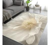 Generico Tappeto Salotto Fiore 240x340, Moderno Semplice Floreale Tappeto Cucina Antiscivolo Lavabile, Tappeti Camera da Letto Grande Morbido Flanella, Lavabile in Lavatrice H-2