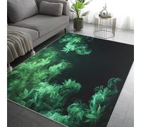 Generico Tappeto Salotto Marijuana 240x340, Cannabis Erba Tappeto Cucina Antiscivolo Lavabile, Tappeti Camera da Letto Grande Morbido Flanella, Lavabile in Lavatrice H-5