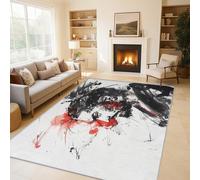 Generico Tappeto Salotto Moderno Samurai Giapponese, Tappeto Ingresso Interno Arte Inchiostro 50x80 cm, Tappeti da Antiscivolo e Lavabili, Arredo Casa C&J47