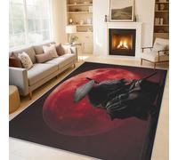 Generico Tappeto Salotto Samurai Giapponese 50x80 cm, Tappeto Orientale Giapponese, Antiscivolo Pelo Corto Lavabili per Camera da Letto Cucina Bagno P-&58