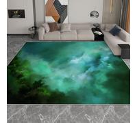Generico Tappeto Stile Cinematografico Fantasy Dark Cloud Antiscivolo E Lavabile Per Interni Sala Da Pranzo Cameretta, 120 X 170 Cm - Tappeto Per Salotto E Camera Da Letto A Pelo Corto Verde Scuro
