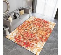 Generico Tappeto Zerbini Lavabile Arte Astratta 50x80 cm Tappeti per ingresso interno Antiscivolo, Stile Orientale Camera da Letto Pelo Corto,Tappeti Grande Sala da Pranzo,Ufficio,Corridoio Q-288