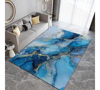 Generico Tappeto Zerbini Lavabile Marmorizzato 50x80 cm Tappeti per ingresso interno Antiscivolo, Texture Arte Astratta Camera da Letto Pelo Corto,Tappeti Grande Sala da Pranzo,Ufficio,Corridoio Q-9