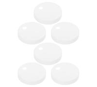 Generico Tappi Coprivite Resistenti alla Deformazione in Plastica Bianca 6 Pezzi per Sedile Wc Copribulloni Decorativi e Montaggio Sicuro del Sedile per Fissaggi del Bagno
