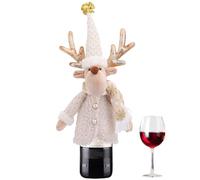 Genérico Tappi decorativi per bottiglie di vino con bambole di Natale - copertura bottiglia di champagne | manica decorativa, decorazione natalizia tavolo per feste e casa, Deer Style, Consulte la