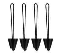 Generico Tappi Kayak- con Cordino 4 Pezzi Universale 4 Cm di Diametro | 11x4 Cm Tappi Arresto per Kayak | per Ormeggio attività Acquatiche Canoe, Imbarcazioni, Principianti, Esperti