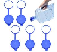Generico Tappi Per Bottiglie D'Acqua Da 19 Litri, 5 Pezzi Coperchi per Secchi, Copertura In Silicone Riciclabile Impermeabile Per Brocche D'acqua 20 Litri Campeggio Viaggio Interno Esterno Attività