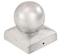 Generico Tappi per Pali 6 pz estremità a Globo Metallo Zincato 71x71 mm,Articoli di ferramenta,Barriere e recinzioni,Accessori per cancelli e recinzioni-145497