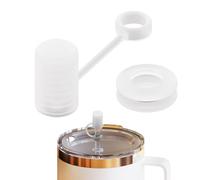 Generico Tappo per fuoriuscite con Copertura in Cannuccia,Coperchio per Tazza con Tappo per fuoriuscita di Cannuccia - Copertura in Silicone con Tappo antigoccia - Copri antigoccia, per Bicchiere, Ta
