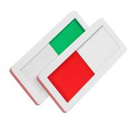 Generico Targhetta Scorrevole per Porta in Pmma 2 Pezzi 10x4cm per Hotel e Ufficio Indicatore Occupato