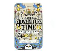 Generico Tarocchi Adventures Time 78 Pezzi di Carte in Una Scatola di Metallo di Latta Carte dei tarocchi con Bordo Placcato Oro per Il Mazzo di tarocchi divinatori Bellissimo Pacchetto
