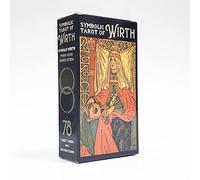 Generico Tarocchi simbolici di Wirth Tarocchi Carte Oracle per Divinazione Destino Gioco da Tavolo Mazzo di tarocchi per Adulti Mazzo di tarocchi Astrologia Symbolic Tarot of Wirth