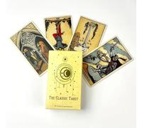Generico Tarocchi The Classic Tarot, Mazzo di 78 Carte con Guidebook, Tarocchi Tradizionali per Divinazione e Meditazione, 10.6 x 6.2 cm