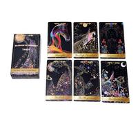 Generico Tarot Card Deck, 78-Piece Divination Card Set for Beginners and Experts, Mystical Fortune Telling Game for Party Spiritual Readings Meditation and Self Discovery 10.6x6.2x3cm