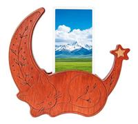 Generico Tarot Card Stand - Natural Wood Deck Display Holder | 7.68in Decorative Wooden Tarot Deck Rack | Card Display for Altar, Bedside Table, Bookshelf, Office, Dorm or Home Collectors
