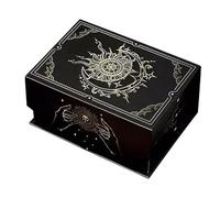 Generico Tarot Deck Box - Magnetic Lid Card Storage Organizer Lightweight Protective Case For Playing Cards Jewelry Keepsakes Meditation Oracle Divination Travel Party Home Use Compact Design