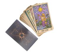 Generico Tarot Divination Cards, Fate Reading Deck, 78 Piece Symbolic Fortune System with Artistic Arcana Design Set, Intuitive Spiritual Game Kit, Minimal Mystical Design Cards, Family Party Use