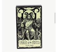Generico Tarot of the Abyss, Carte dei Tarocchi con Illustrazioni Gotiche in Bianco e Nero, Mazzo Artistico Fantasy