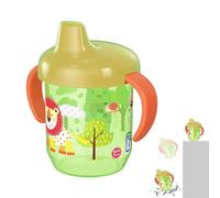 Generico Tasse à bec pour tout-petit - Gobelet d'entraînement pour paille et poignées | Cadeau d'anniversaire de tasse d'entraîneur portatif de preuve de de modèle d'animal de bande dessinée
