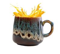 Genérico Tasse À Caffè In Ceramique - Avec Poignée Ergonomique | Grande Capacité Design Moderne Et Glaçure Fluide Idéale Pour Thé, Latte, Lait, Cacao, Couple Et Usage Quotidien