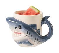 Generico Tasse Requin Mignonne - 532ml Céramique Durable Bleue, Mug Café Thé Chocolat Chaud, Récipient Boisson Grande Capacité, Objet Décoratif Cuisine Style Animal | Cadeau Pour Adultes